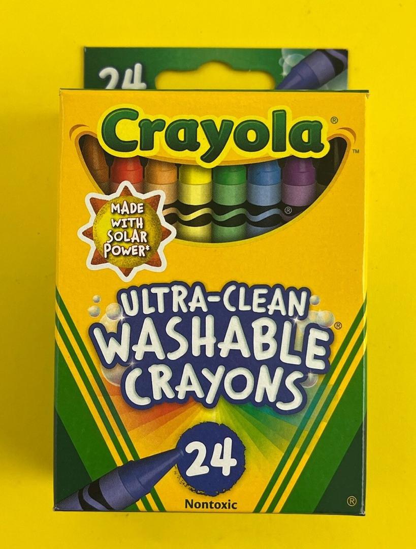 Crayola Ultra-Clean Washable Crayons – 24 Pack