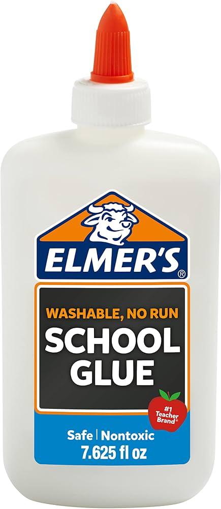 Elmer’s Washable No-Run School Glue – 4 fl oz (118 ml)