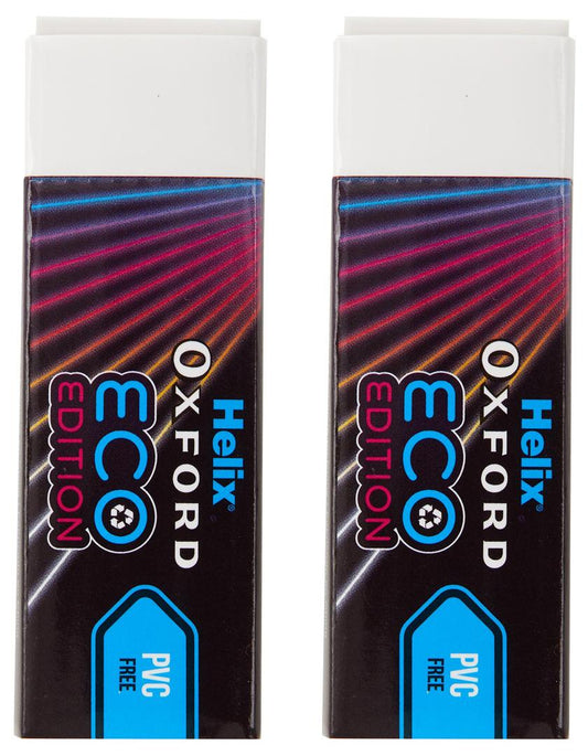 Helix Oxford Sleeved Erasers – Echo Edition, Twin Pac