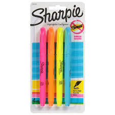 Sharpie Highlighter 4 Narrow  Chisel