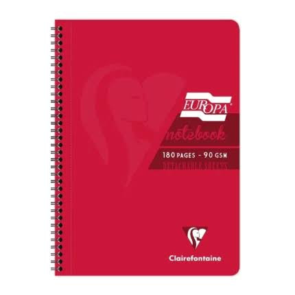 Europa A5 Notebook – 180 pages.