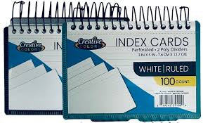 Creative Colors Index Cards – Perforated Poly Dividers