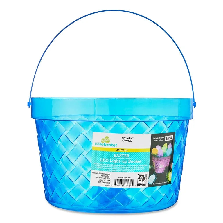 LED Light Up Easter Buckets