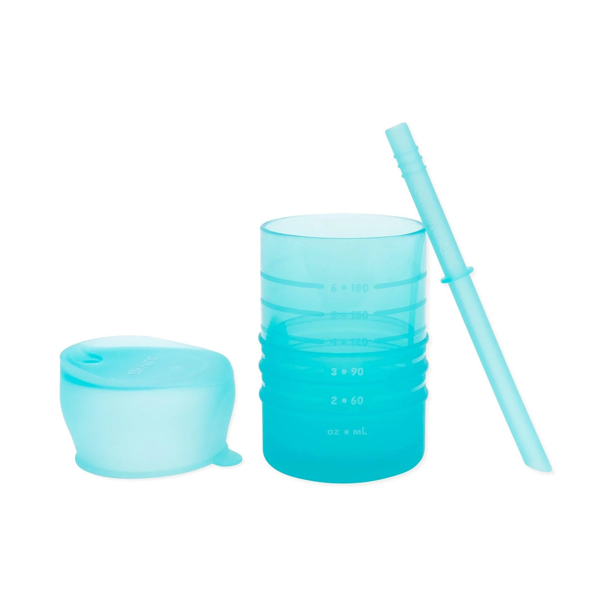Bumkins Silicone Toddler Straw Cups with Lid