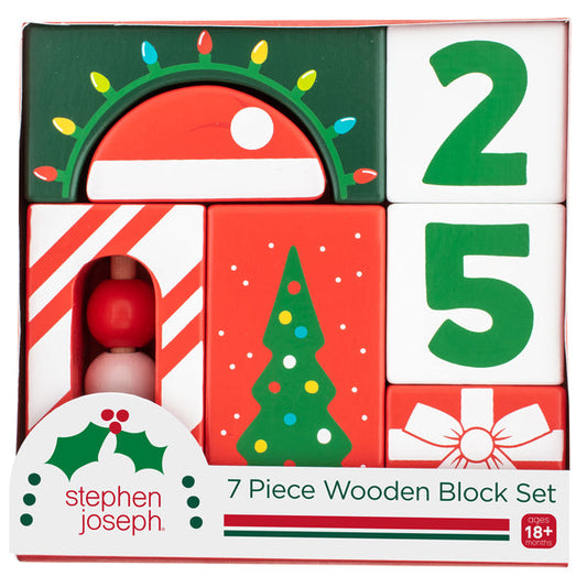 Holiday Wooden Blocks Set by Stephen Joseph