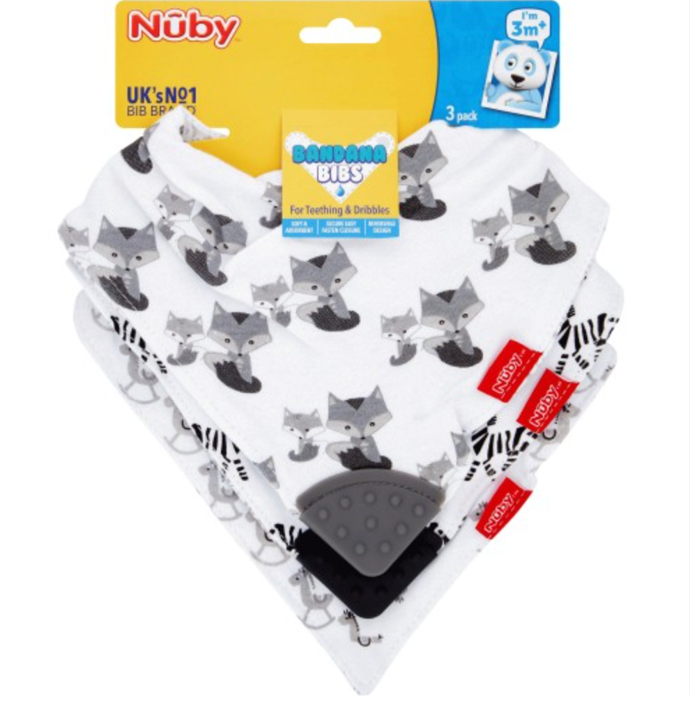 Nuby Bandana Teething Bibs