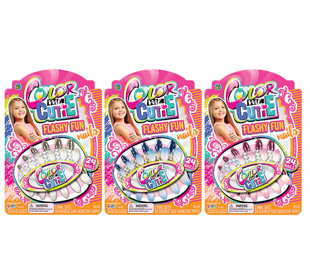 Color Me Cutie Flashy Fun Nails