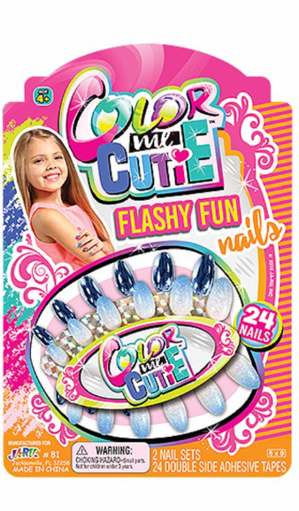Color Me Cutie Flashy Fun Nails