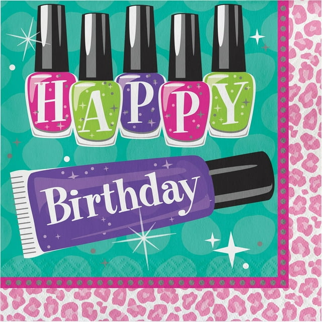 Sparkle Spa Party Napkins