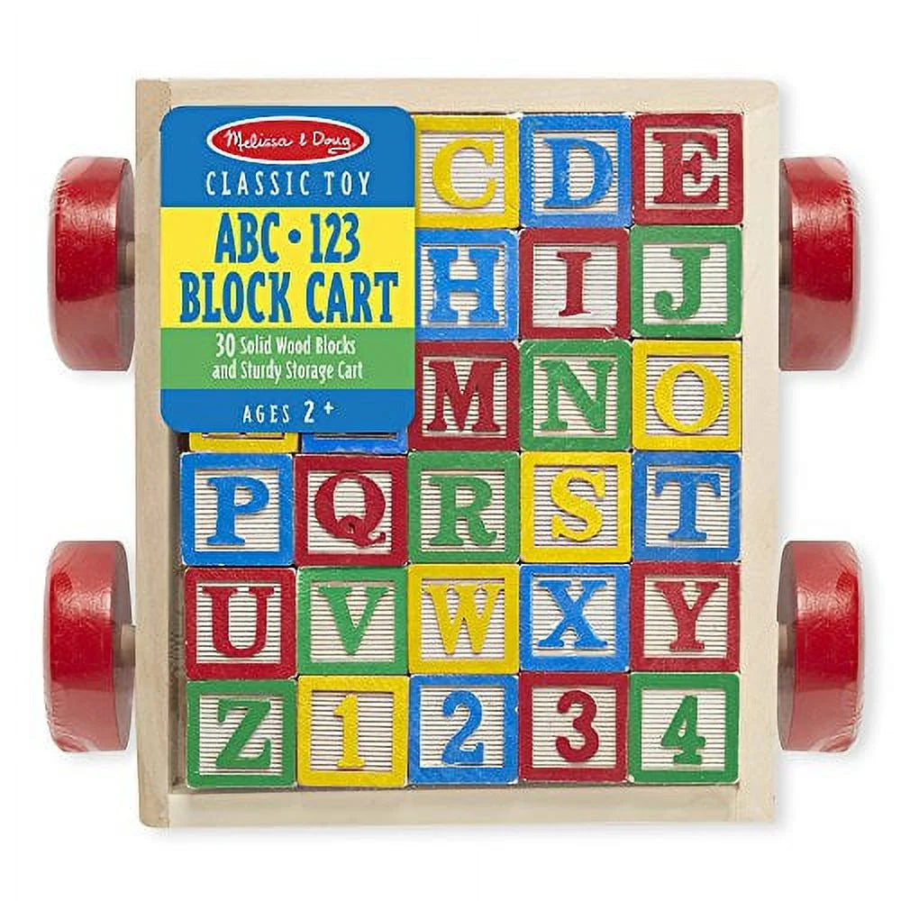 Classic ABC Block Cart