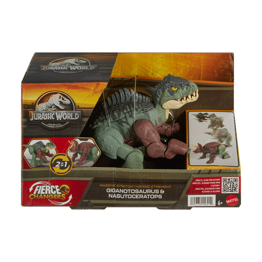 Gigantosoraus & Nasutoceratops - Jurassic World Fierce Changers