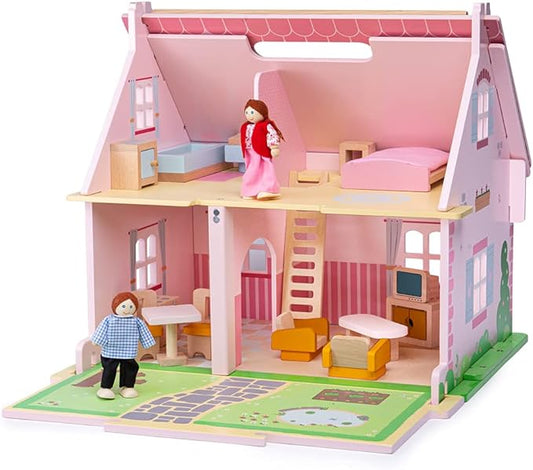 Blossom Cottage Wooden Dollhouse