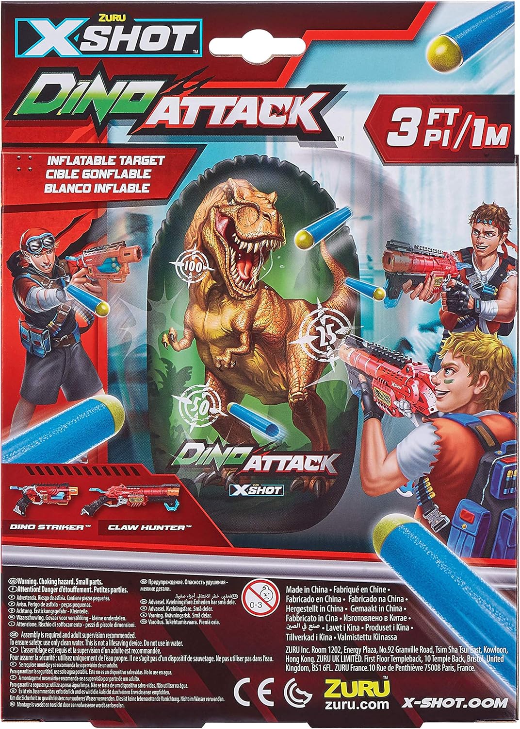 Zuru X-Shot Dino Attack Inflatable Target