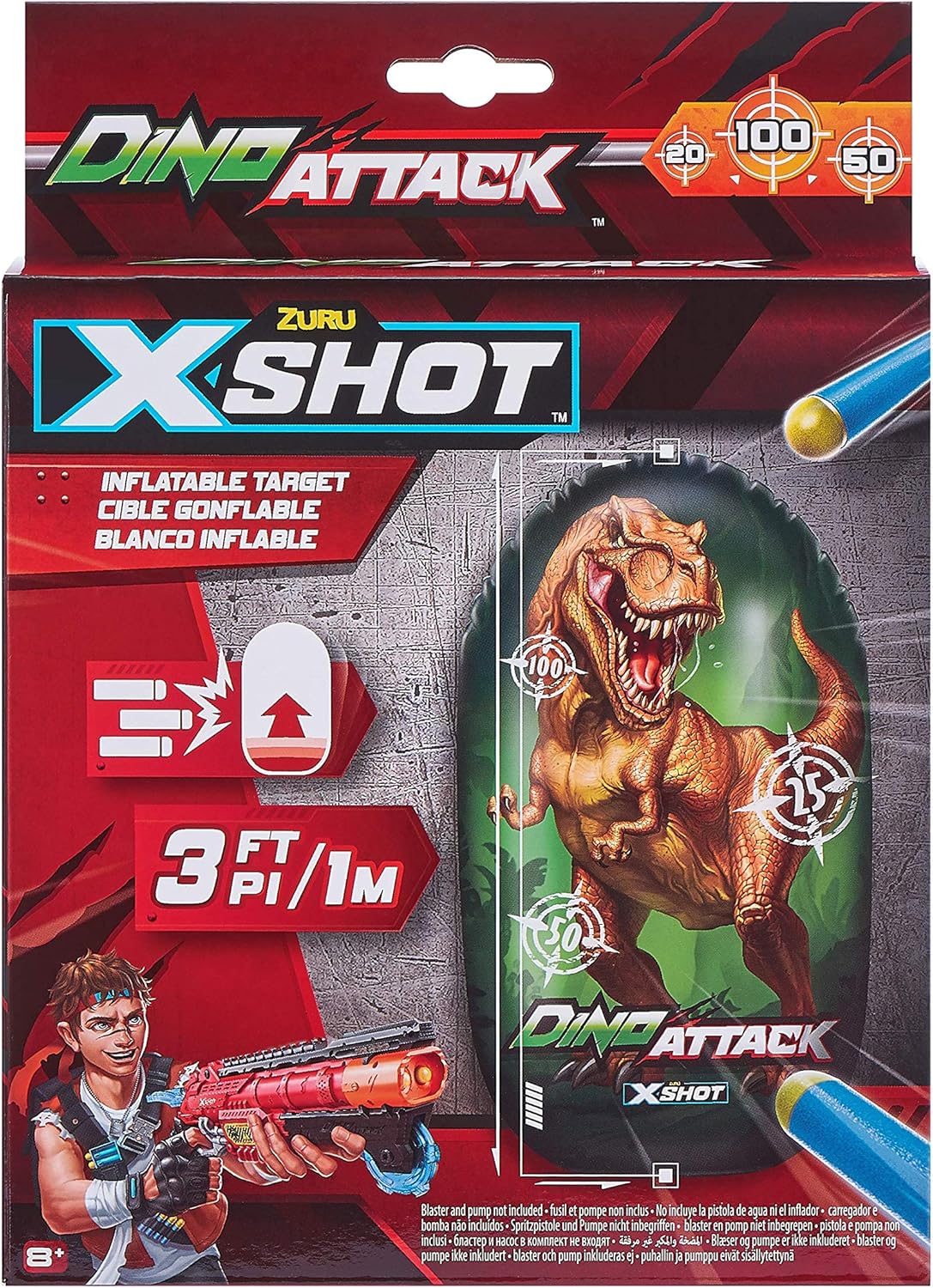 Zuru X-Shot Dino Attack Inflatable Target