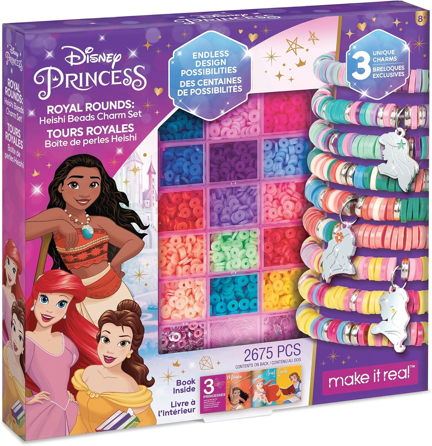 Disney Princess: Royal Rounds: Heishi Beads Charms Set