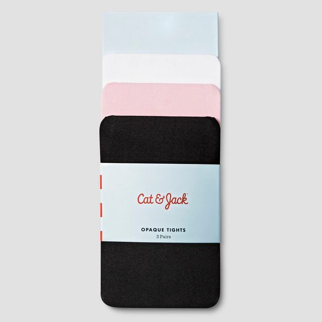 Cat & Jack Opaque Tights 3 Pairs