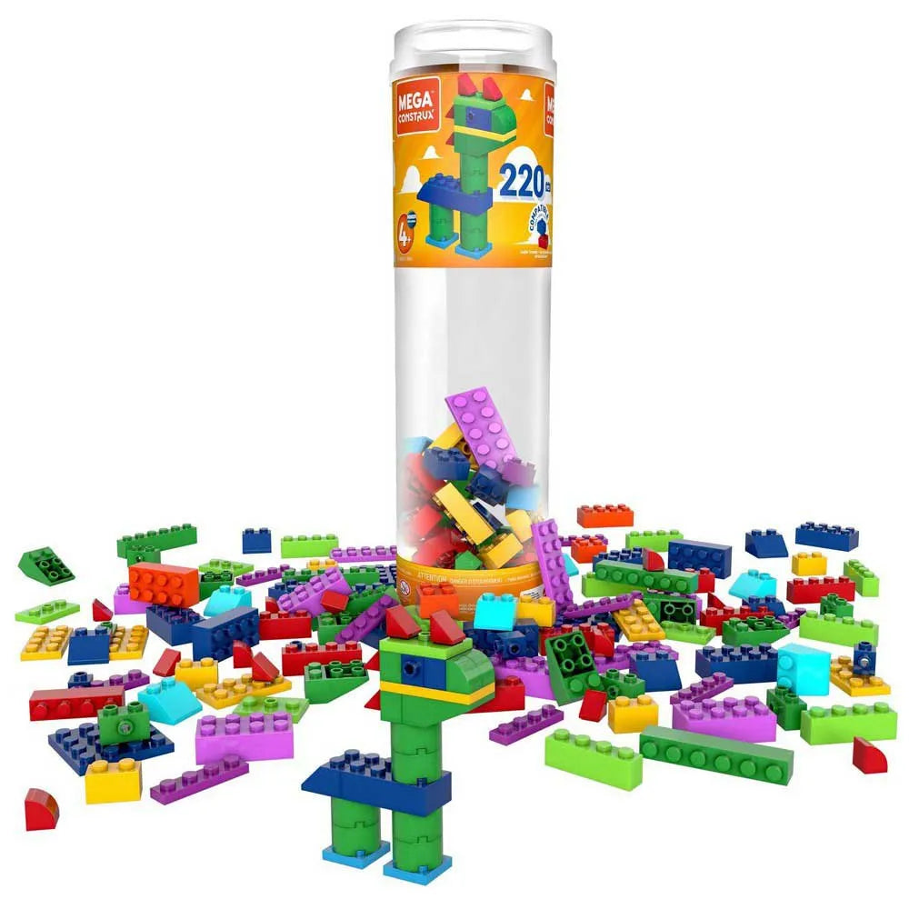 Mega Construx Wonder Builders 220 Pcs Building Tube