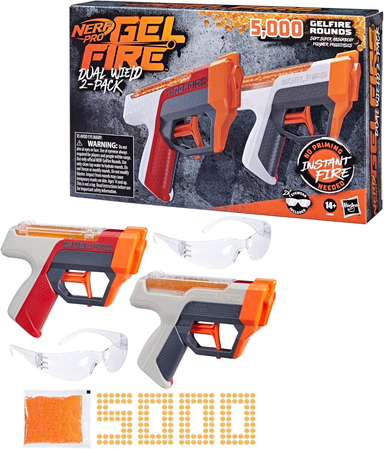 NERF Pro Gelfire Dual Wield 2-Pack