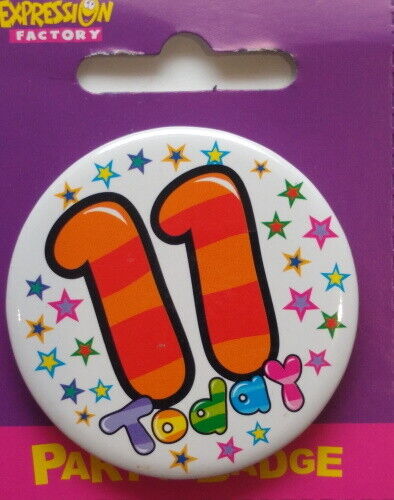 11th Birthday Badges