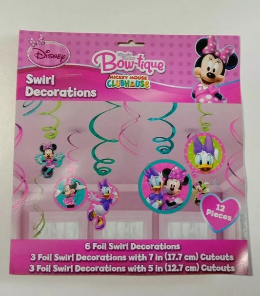 Minnie Mouse Swirl Decorations