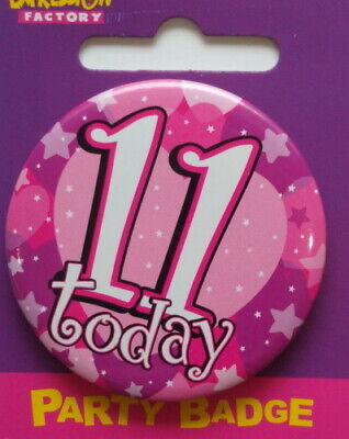 11th Birthday Badges