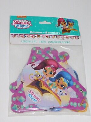 Shimmer and Shine Happy Birthday Banner
