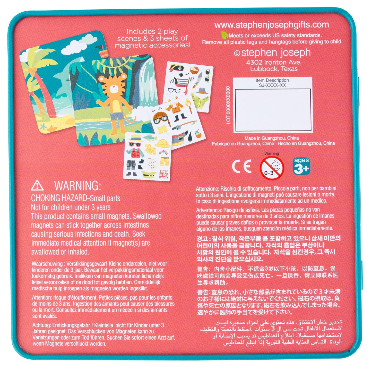 Magnetic Dress Up Travel Tin