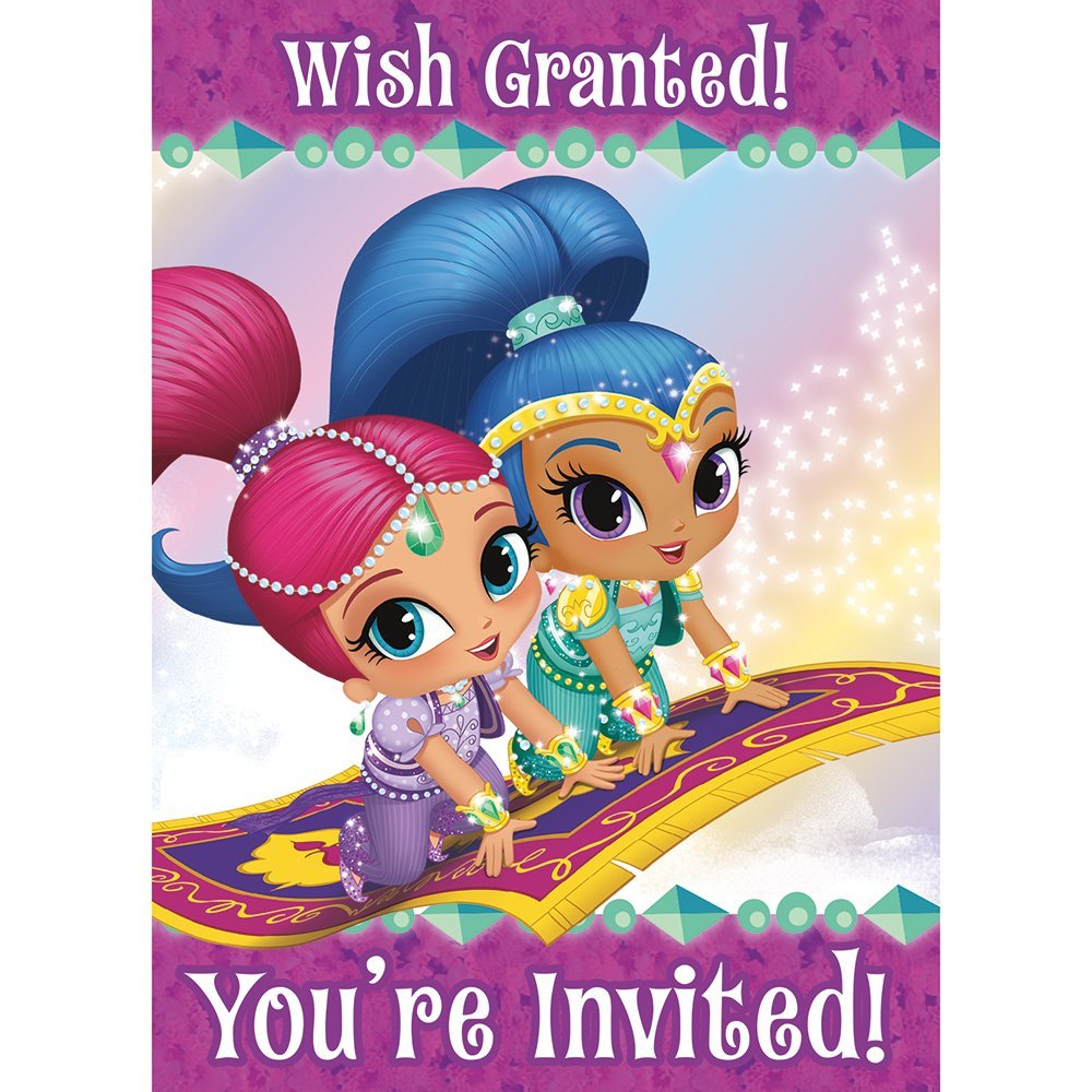 Shimmer and Shine Invitations