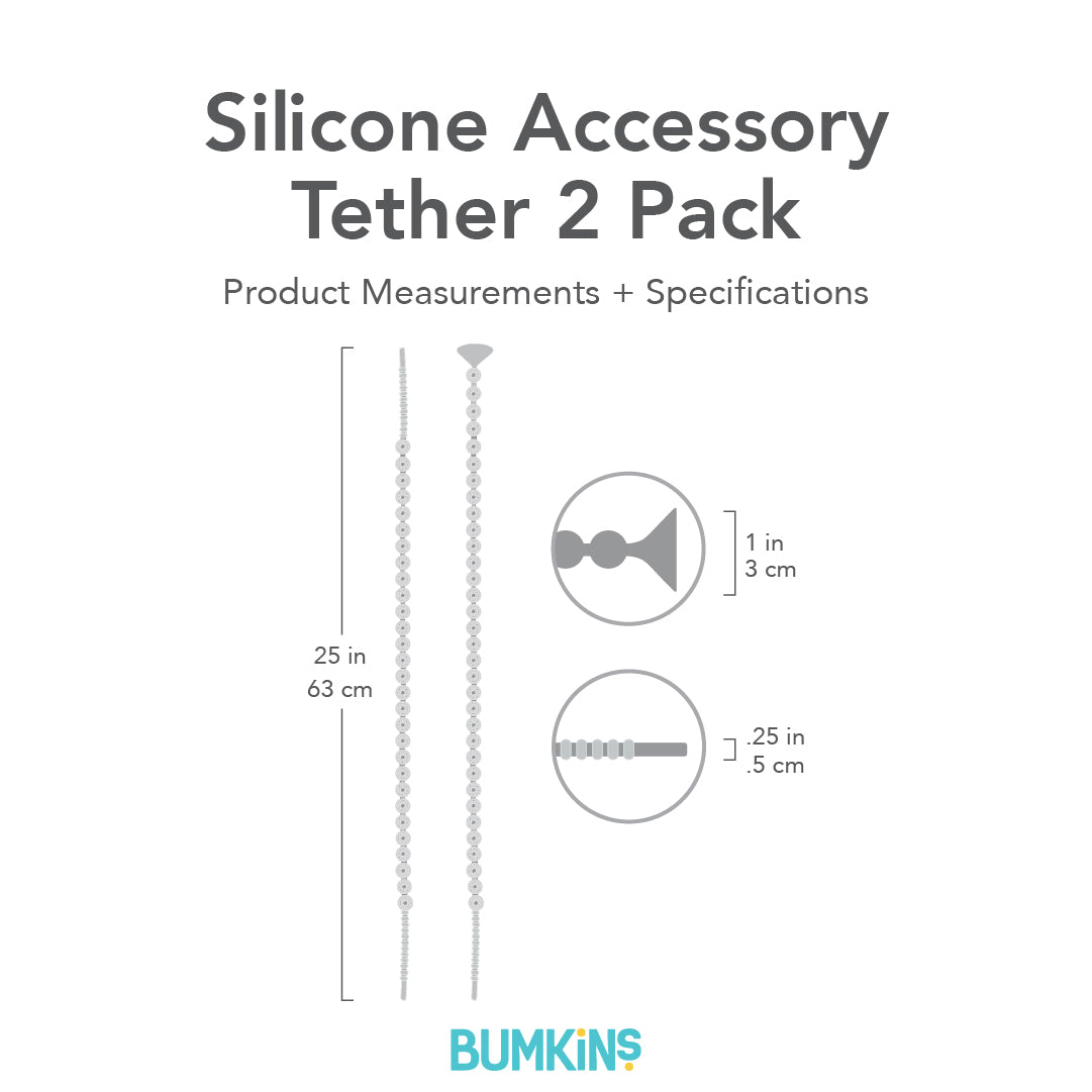 Bumkins Silicone Tethers 2 Pack