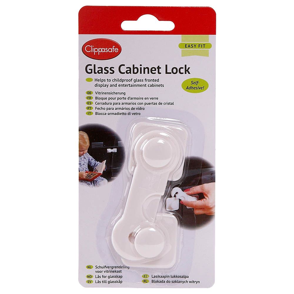 Clippasafe Glass Cabinet Locks