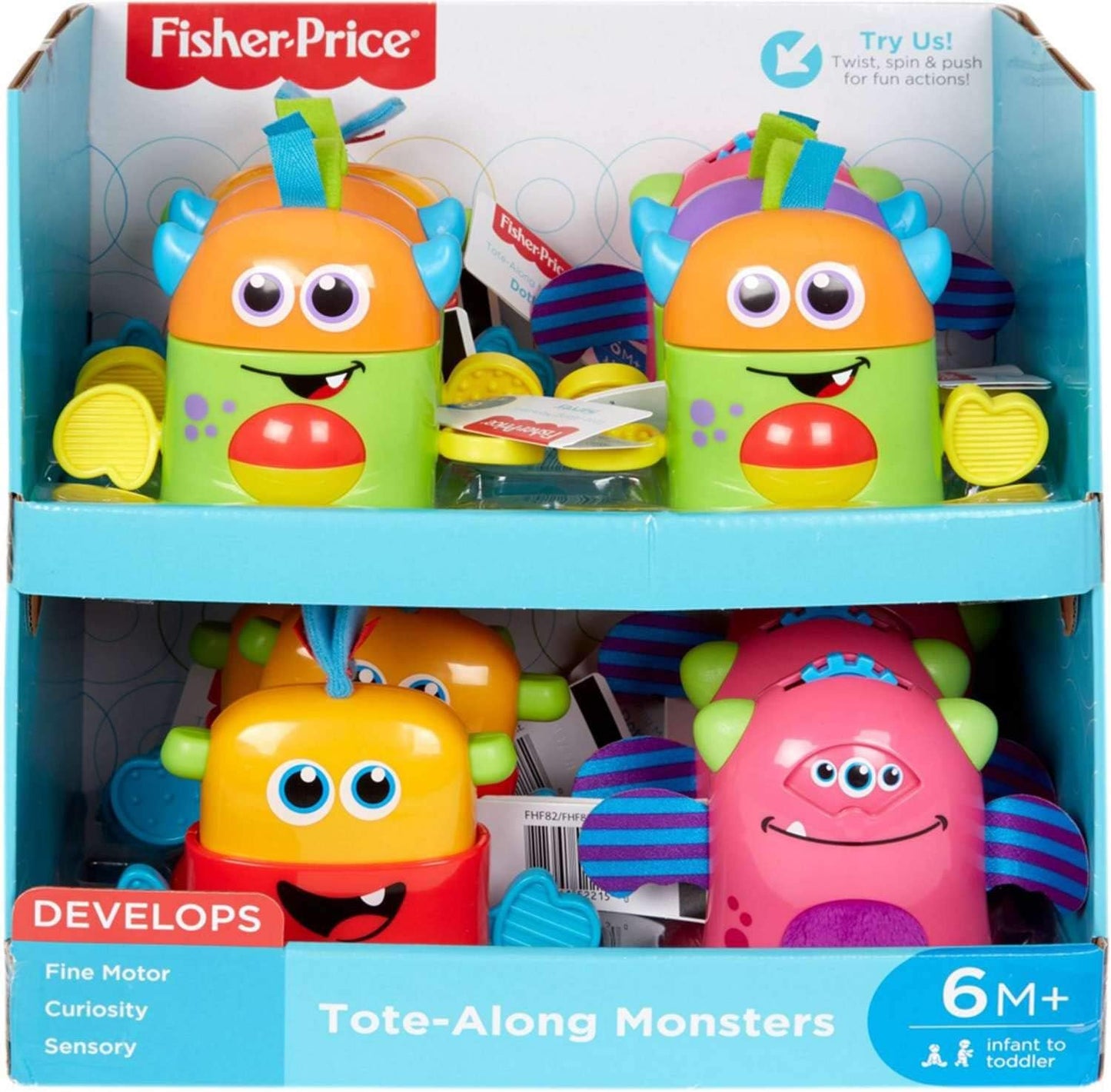 Fisher Price Tote Along Monsters