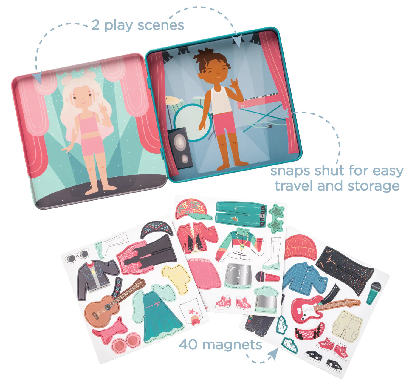 Magnetic Dress Up Travel Tin