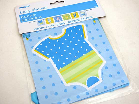 Clothesline Baby Shower Banner
