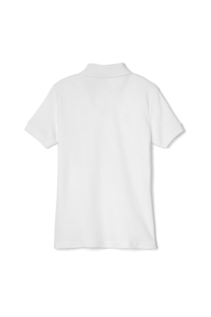 French Toast Short Sleeve Polo with Picot Collar