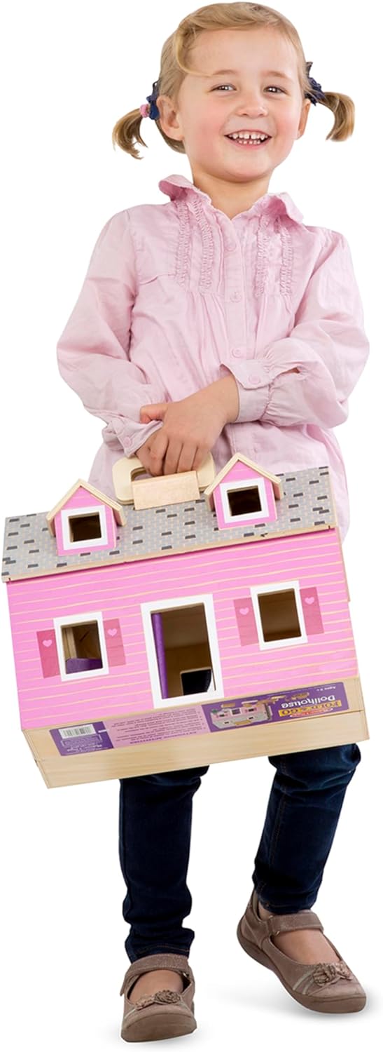 Fold & Go Wooden Dollhouse